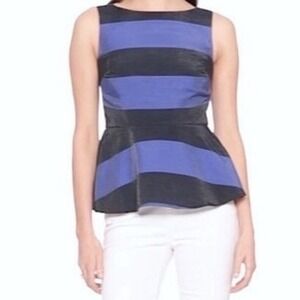 Banana‎ Republic Peplum Striped Top Size 4 NWT